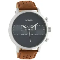 Oozoo Herrenuhr im Racing Look mit Lederband 48 MM