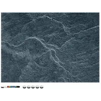 Navaris Magnettafel Memoboard, Black Stone, 70 x 50 cm,