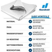 Floordirekt Abdeckplane 140 g/m2 2 x 3 m weiß