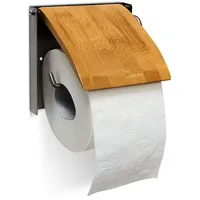 Relaxdays 10019179 Toilettenrollenhalter