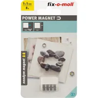 Fix-o-moll Neodym Magnete Würfel 5mm silber