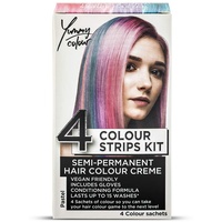 Stargazer Products Semi-permanentes Haarfärbemittel-Streifen-Kit in 4 Farbtönen "Yummy Colour"