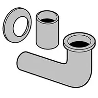 Villeroy & Boch V&B Anschlussstutzen verchromt, für Urinal