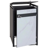MCW 1er Mülltonnenverkleidung MCW-J82, Mülltonnenbox, erweiterbar, Metall 32kg, anthrazit