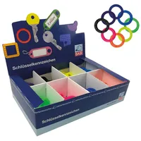 BASI Schlüsselkennring rund (200 Stk., Leuchtfarben)