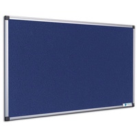Office Marshal Filz-Pinnwand mit Aluminium-Rahmen Blau