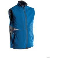 DASSY Softshell-Weste, azurblau/anthrazitgrau - L