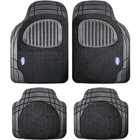 Goodyear GOD9024 Teppiche aus Gummi, SCHWARZ, Set of 4