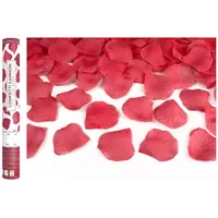 Partydeco Konfettishooter Rosenblätter Rot 40 cm