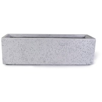 Köhko Blumenkübel aus Fiberglas neuartiges Stein-Optik Pflanzkübel 100x40x40 cm