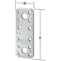 Vormann august Flachverbinder VORMANN AUGUST schwer, sendzimirverzinkt Länge: 136.00