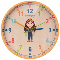 Bresser Junior 8880810GCK - Kinder-Wanduhr Flora, analog, lautlos, 25