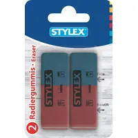 Stylex 2 Radiergummis Radiergummi für Tinte & Bleistift