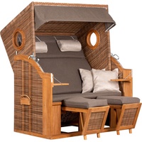 Natur24 Strandkorb PURE Wave XL 140 x 80 x