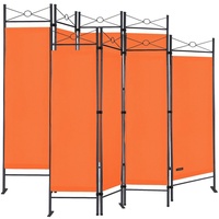 CASARIA Paravent Lucca 2er-Set Orange