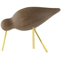 Normann Copenhagen - Shorebird medium, Walnuss / Messing