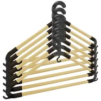 Hti-Living Kleiderbügel 6er Set Holz/Kunststoff