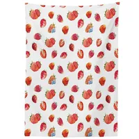 ABAKUHAUS Aquarell Tischdecke, Strawberry Blueberry, Wasserfest Waschbar mit Klar