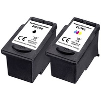 Renkforce Druckerpatrone ersetzt Canon PG-560, CL-561 Kompatibel Kombi-Pack Schwarz,