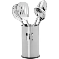 Relaxdays Küchenorganizer-Set Edelstahl 5-teilig