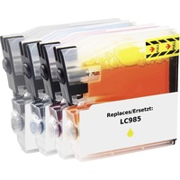 Renkforce ersetzt Brother LC-985BK, LC-985C, LC-985M, LC-985Y Kompatibel Kombi-Pack