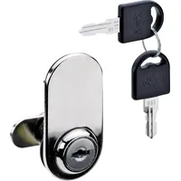 Hettich Glastürschloss 30 x 65 mm, vernickelt