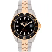 Gigandet Automatikuhr Edelstahl Silber Schwarz Sea Ground - G2-020
