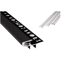 Tktrading24 T-40 20° LED Premium Treppenprofil Alu Fliesenprofil 12mm