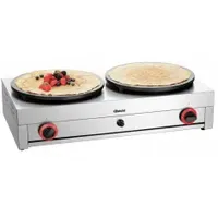 Bartscher Crêpe-Backgerät 2CP400G Silber