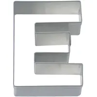 Staedter Städter Ausstechform, Edelstahl, Buchstabe "E", Silber