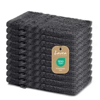 LAVEA Lavea® 10er Waschhandschuh Set Elena, 10 Stück, 100%