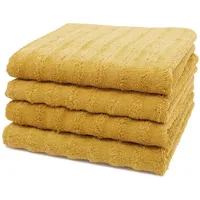 ZOLLNER Handtuchset 4-tlg. senfgelb