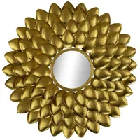 KUNSTLOFT Wandspiegel, Gold, Metall, 74.5x75x4 cm, Spiegel, Wandspiegel