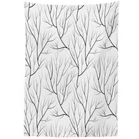 ABAKUHAUS Schwarz und weiß Tischdecke, Winter Baum, Für den