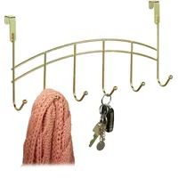 Relaxdays Türgarderobe 6 Haken Gold