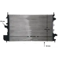 Mahle Motorkühler für Opel Saab 9-3