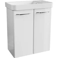 Fackelmann Waschtisch »Mini-Gäste-WC-Set MILANO«, Badmöbel, Breite 55cm weiß