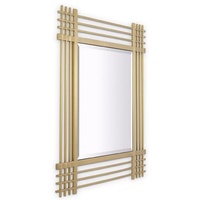 Casa Padrino Luxus Edelstahl Wandspiegel Messingfarben 100 x 3