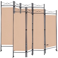 CASARIA Paravent Lucca 2er-Set Rose 180x163cm