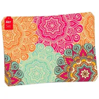 Coveryourdesk Tischset | Platzset abwaschbar - Bunte Mandalas -