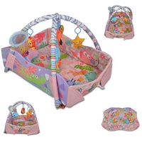Moni Krabbeldecke Kissen Spielbogen Spielcenter 2 in 1 Oase