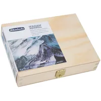Schmincke Horadam Aquarell, Super Granulation Set Gletscher, im Holzkasten,