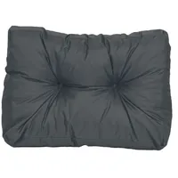 TexDeko Garden Seitenkissen 60x40x20/10cm wasserabweisend UV-beständig, Anthrazit - Grau