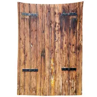 ABAKUHAUS Antiquität Tischdecke, Holzbohlen in Hellen Tönen, Inn und