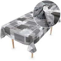 ANRO Wachstuchtischdecke Wachstischdecke Meterware Wachstuch abwaschbare Tischdecke PVC frei