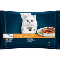 Purina Gourmet Perle Erlesene Streifen mit Truthahn, Thunfisch, Ente,