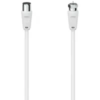 Hama SAT-Anschlusskabel F-Stecker - Koax-Kupplung 3.0 m, 90 dB,