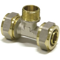 Pipetec Schraubfitting-T-Stück mit Außengewinde 20 x 2,0 - 1/2''