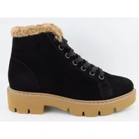 Paul Green Leder-Winterboots in Schwarz 42