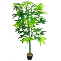 Decovego Schefflera Arboricola Kunstbaum Künstliche Pflanze 150 cm Innendekoration